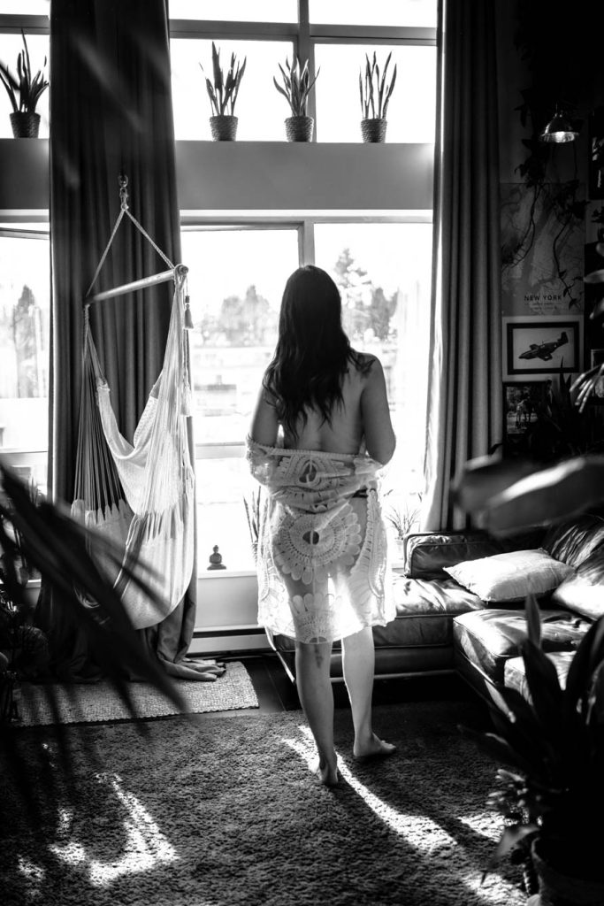 personal empowerment boudoir session with amazing hair and makeup abbotsford bc