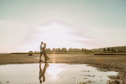 Engagement photoshoot Vancouver BC on the beaches of White Rock Lower Mainland