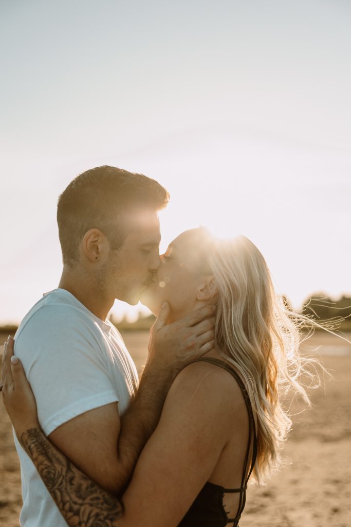 Engagement photoshoot Vancouver BC on the beaches of White Rock Lower Mainland