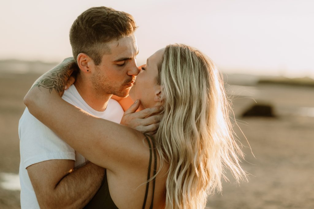 Engagement photoshoot Vancouver BC on the beaches of White Rock Lower Mainland