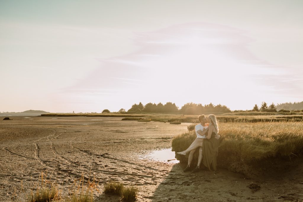 Engagement photoshoot Vancouver BC on the beaches of White Rock Lower Mainland