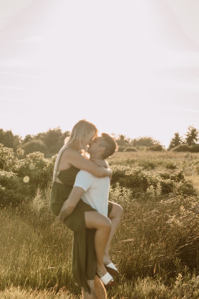 Engagement photoshoot Vancouver BC on the beaches of White Rock Lower Mainland