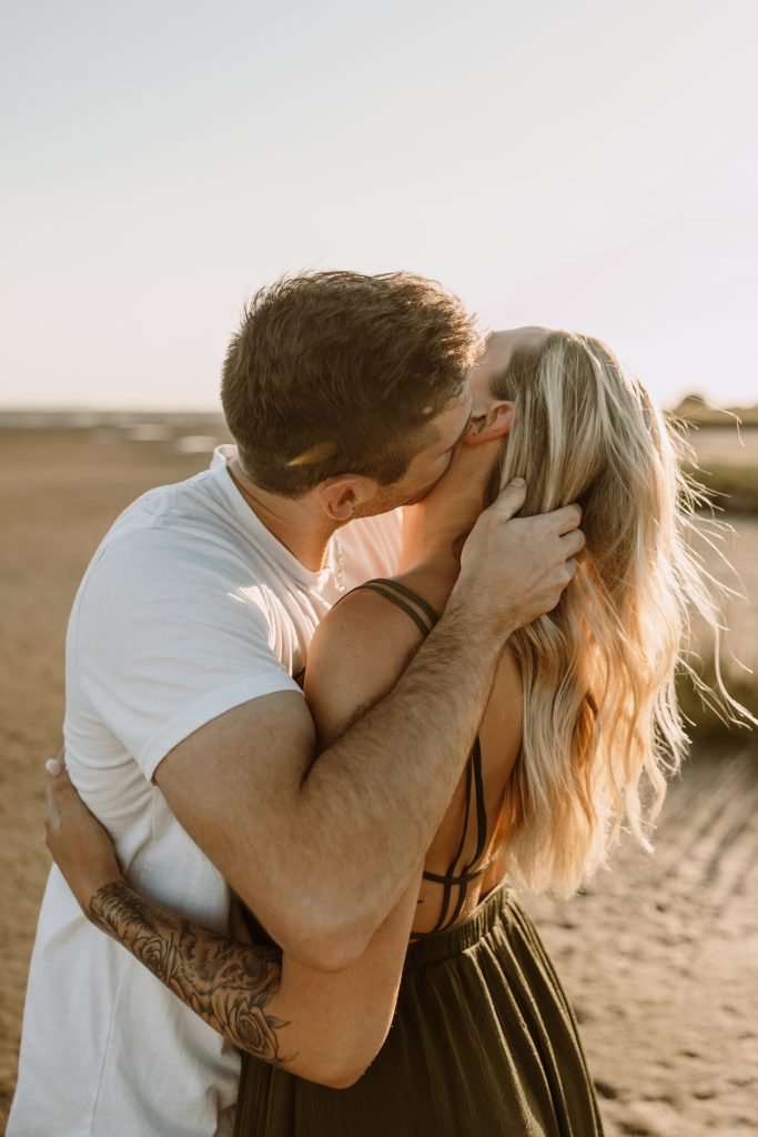 Engagement photoshoot Vancouver BC on the beaches of White Rock Lower Mainland