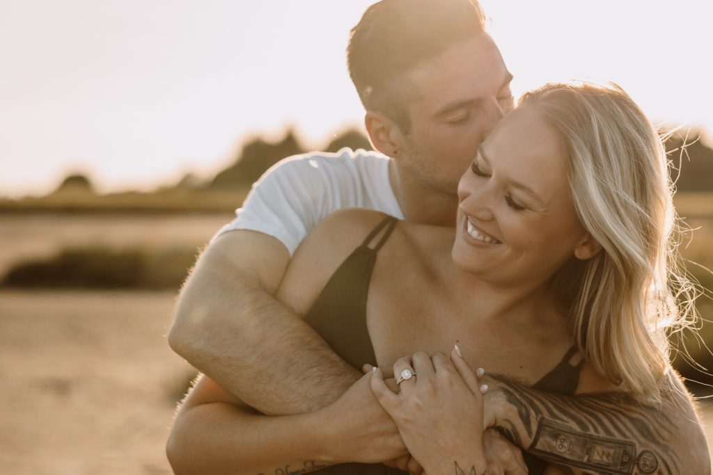Engagement photoshoot Vancouver BC on the beaches of White Rock Lower Mainland