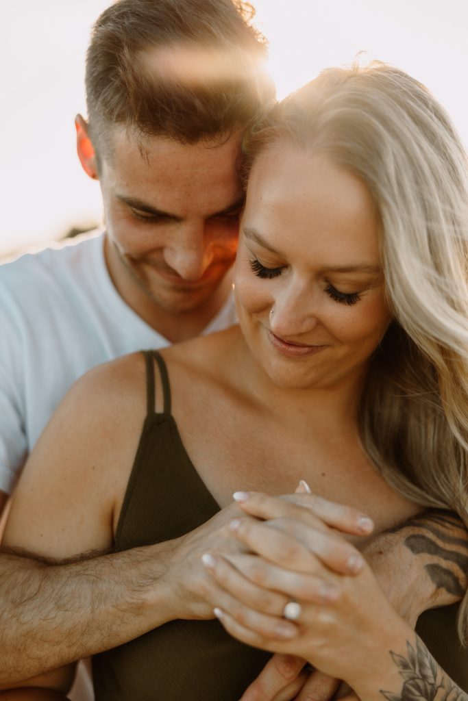 Engagement photoshoot Vancouver BC on the beaches of White Rock Lower Mainland