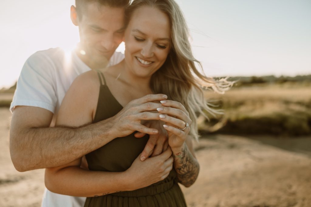 Engagement photoshoot Vancouver BC on the beaches of White Rock Lower Mainland
