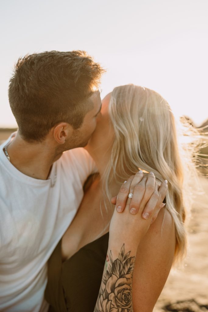 Engagement photoshoot Vancouver BC on the beaches of White Rock Lower Mainland