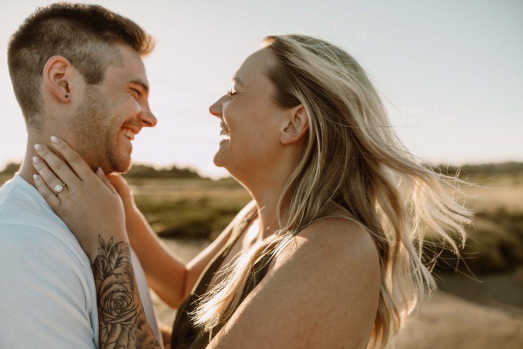 Engagement photoshoot Vancouver BC on the beaches of White Rock Lower Mainland