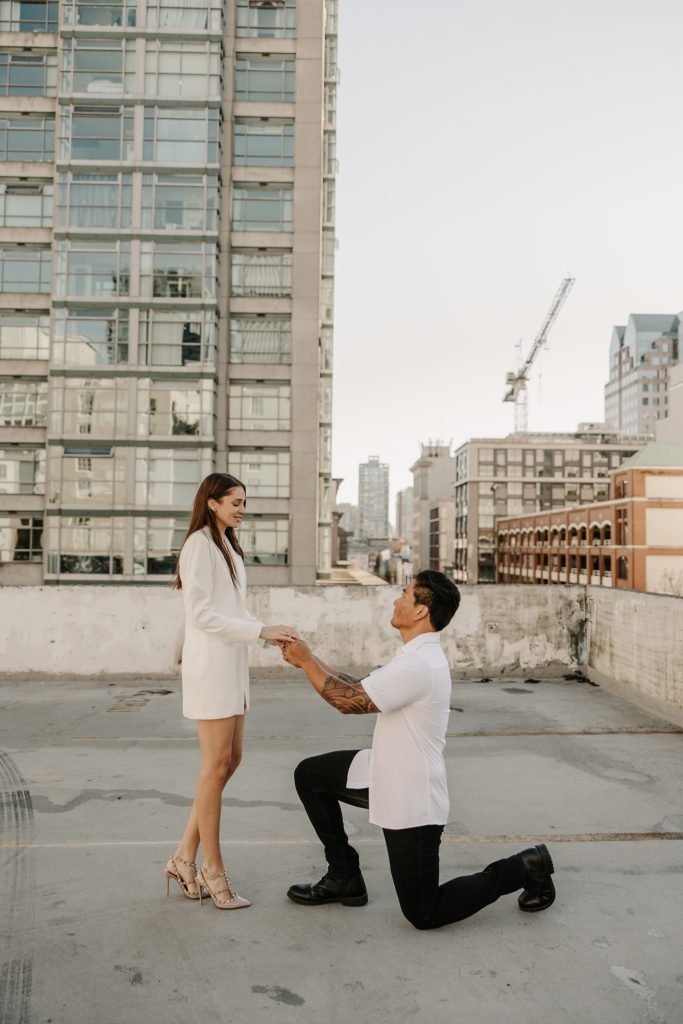 Vancouver surprise proposal on a beautiful autumn day