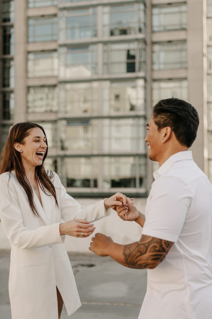 Vancouver surprise proposal on a beautiful autumn day