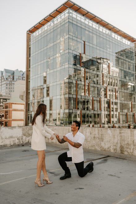 Vancouver surprise proposal on a beautiful autumn day