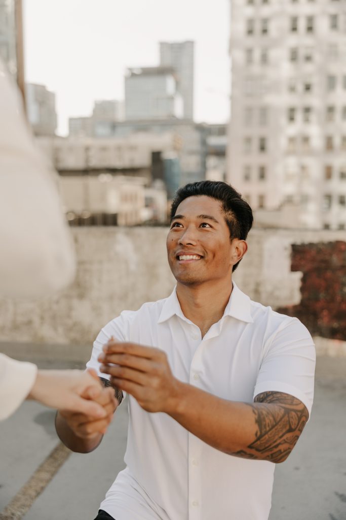 Vancouver surprise proposal on a beautiful autumn day