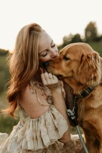 Kate paterson with her dog