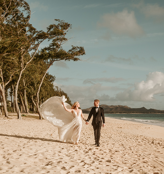 Tammy and Ty on their destination wedding day in Mexico